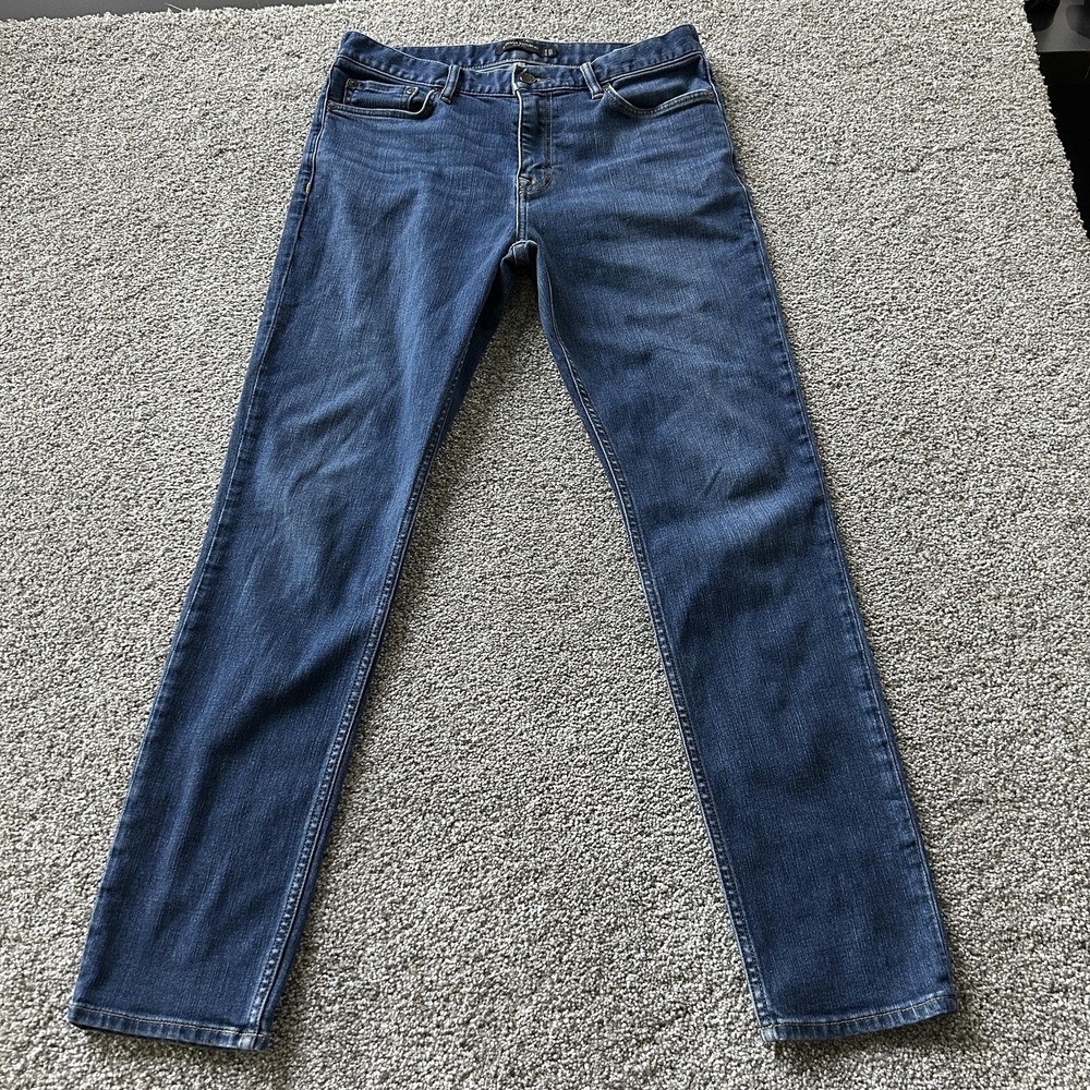 Banana Republic Slim Fit Jeans Mens 32x32 Medium Wash Blue Denim Tapered Stretch